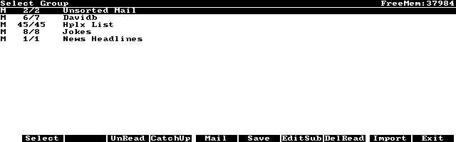 Captura de PNR Palmtop News Reader