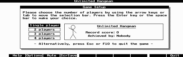 Captura de Unlimited Hangman